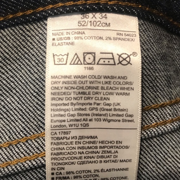 NEW BANANA REPUBLIC OLX BOOT CUT IN JEANS 36X34 - Picture 6 of 6